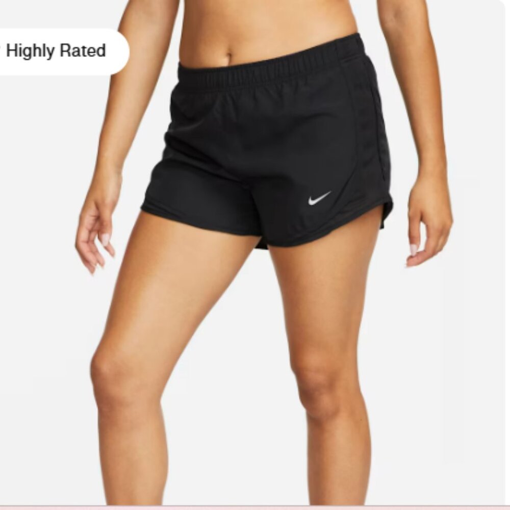 Nike Tempo Women's Brief-Lined Running Shorts in Black Size Small